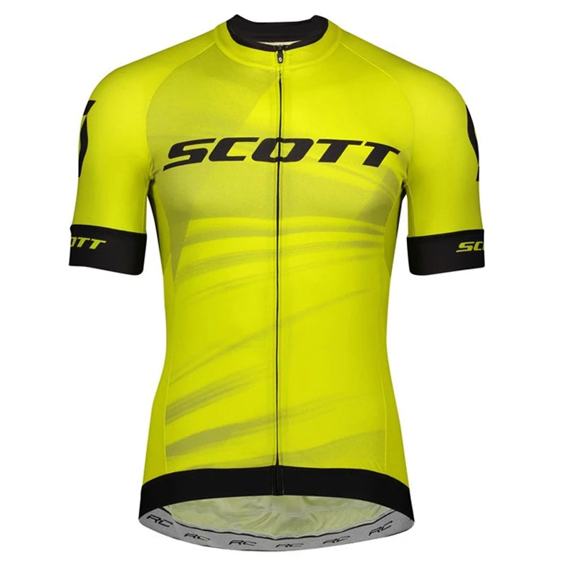 Scott Men Pro Cycling Jersey (Bib) Shorts Breathable Short Sleeve Bibs Kits