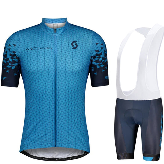 Scott Men Pro Cycling Jersey (Bib) Shorts Breathable Short Sleeve Bibs Kits
