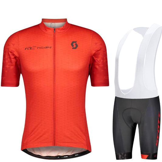 Scott Men Pro Cycling Jersey (Bib) Shorts Breathable Short Sleeve Bibs Kits