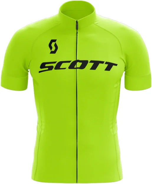 Scott Men Pro Cycling Jersey (Bib) Shorts Breathable Short Sleeve Bibs Kits