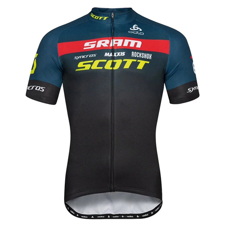 Scott Men Pro Cycling Jersey (Bib) Shorts Breathable Short Sleeve Bibs Kits