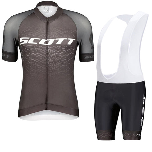 Scott Men Pro Cycling Jersey (Bib) Shorts Breathable Short Sleeve Bibs Kits