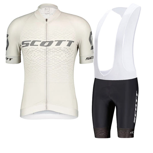 Scott Men Pro Cycling Jersey (Bib) Shorts Breathable Short Sleeve Bibs Kits