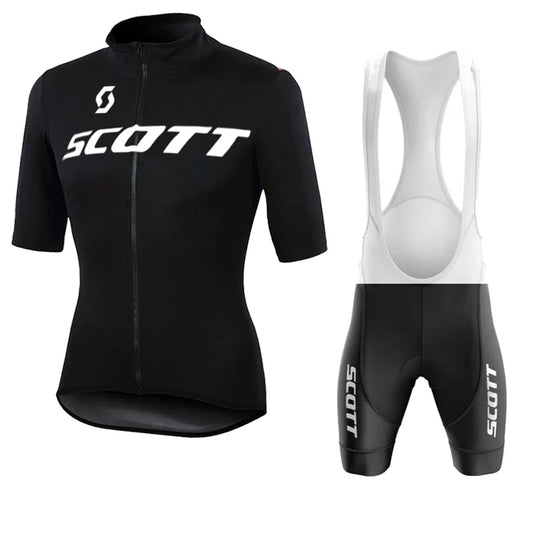 Scott Men Pro Cycling Jersey (Bib) Shorts Breathable Short Sleeve Bibs Kits