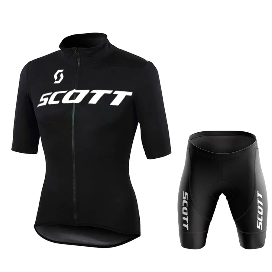 Scott Men Pro Cycling Jersey (Bib) Shorts Breathable Short Sleeve Bibs Kits