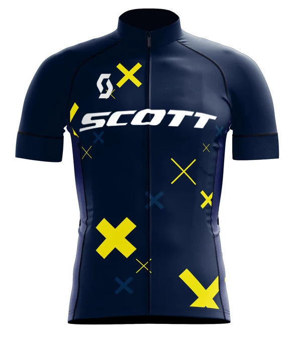 Scott Men Pro Cycling Jersey (Bib) Shorts Breathable Short Sleeve Bibs Kits
