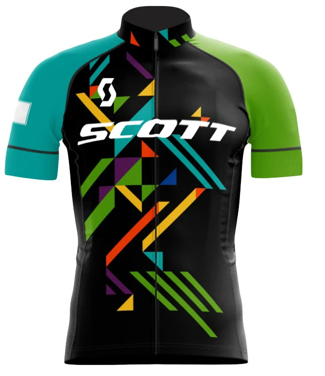 Scott Men Pro Cycling Jersey (Bib) Shorts Breathable Short Sleeve Bibs Kits