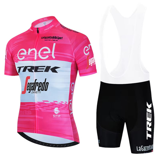 Pink Cycling Jersey Bib Shorts Kits Pro MTB Road Riding Clothing