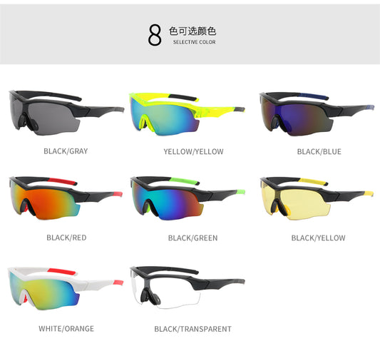 XSY-9189 Cycling Glasses Sports Sunglasses, UV400 Protection Running Fishing Driving Baseball Glasses