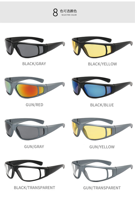 XSY-81612 Cycling Glasses Sports Sunglasses, UV400 Protection Running Fishing Driving Baseball Glasses