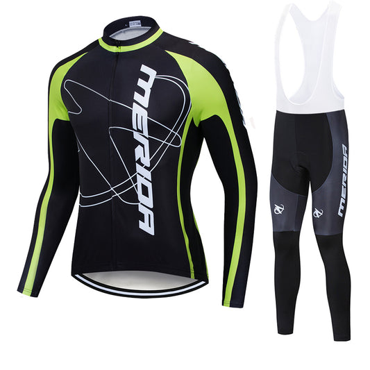Merida Mens Women Long Sleeve Cycling Jersey (Bib) Pants 864