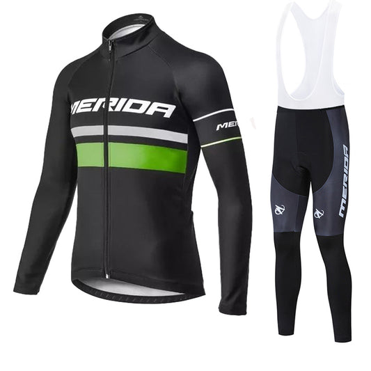 Merida Mens Women Long Sleeve Cycling Jersey (Bib) Pants 865