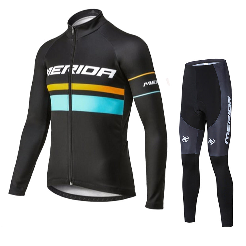 Merida Mens Women Long Sleeve Cycling Jersey (Bib) Pants 867