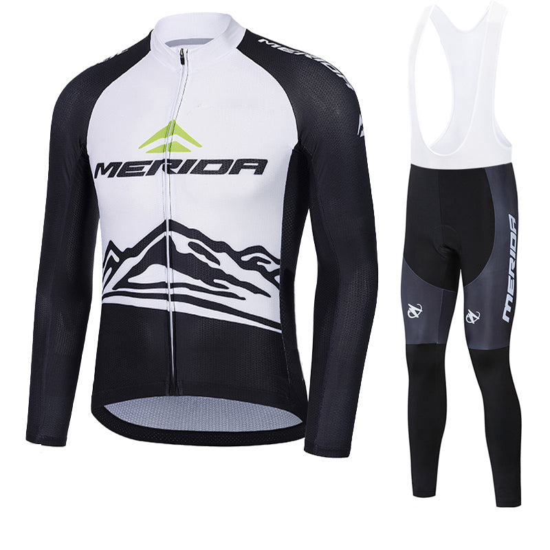 Merida Mens Women Long Sleeve Cycling Jersey (Bib) Pants 868