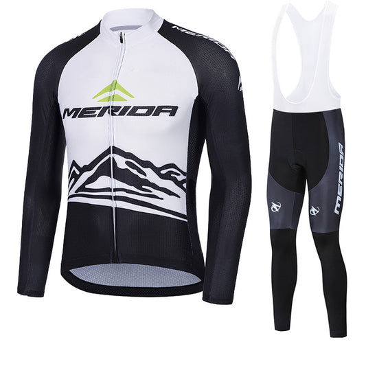 Merida Mens Women Long Sleeve Cycling Jersey (Bib) Pants 868