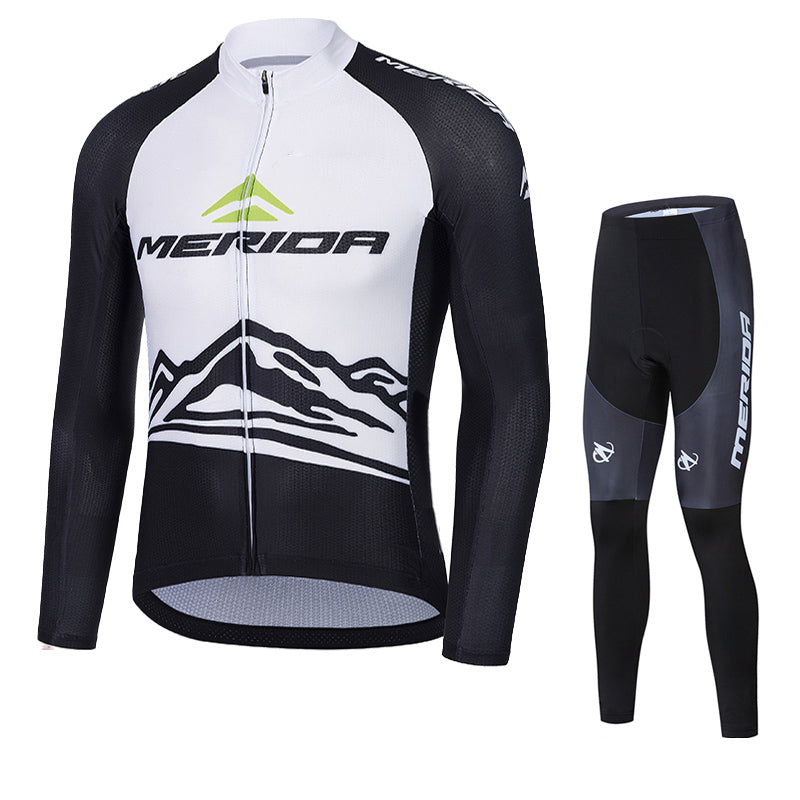 Merida Mens Women Long Sleeve Cycling Jersey (Bib) Pants 868