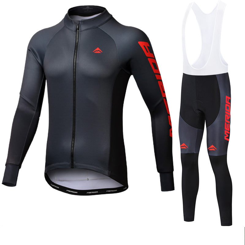 Merida Mens Women Long Sleeve Cycling Jersey (Bib) Pants 869