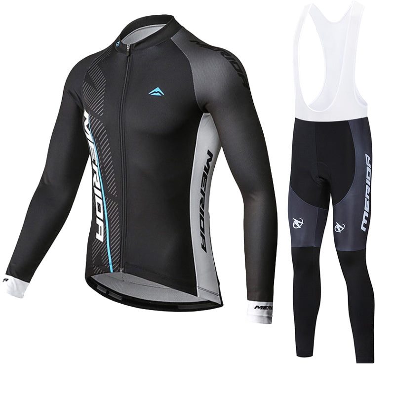 Merida Mens Women Long Sleeve Cycling Jersey (Bib) Pants 870