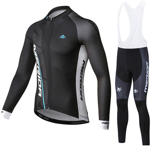 Merida Mens Women Long Sleeve Cycling Jersey (Bib) Pants 870