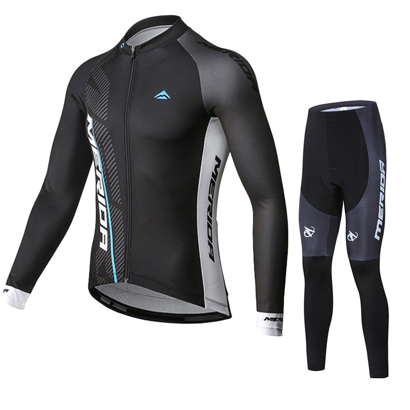 Merida Mens Women Long Sleeve Cycling Jersey (Bib) Pants 870