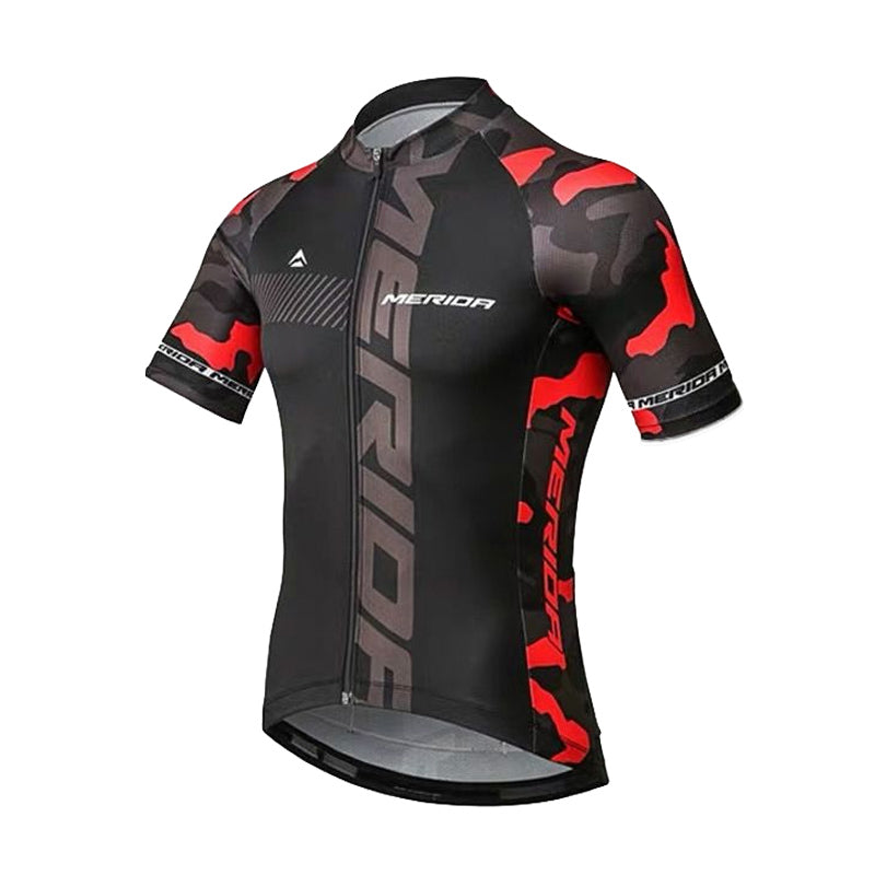 Men's Breathable Short Sleeve Cycling Jersey (Bib) Shorts Merida-871