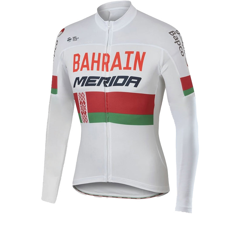 Bahrain Merida Mens Women Long Sleeve Cycling Jersey (Bib) Pants 874