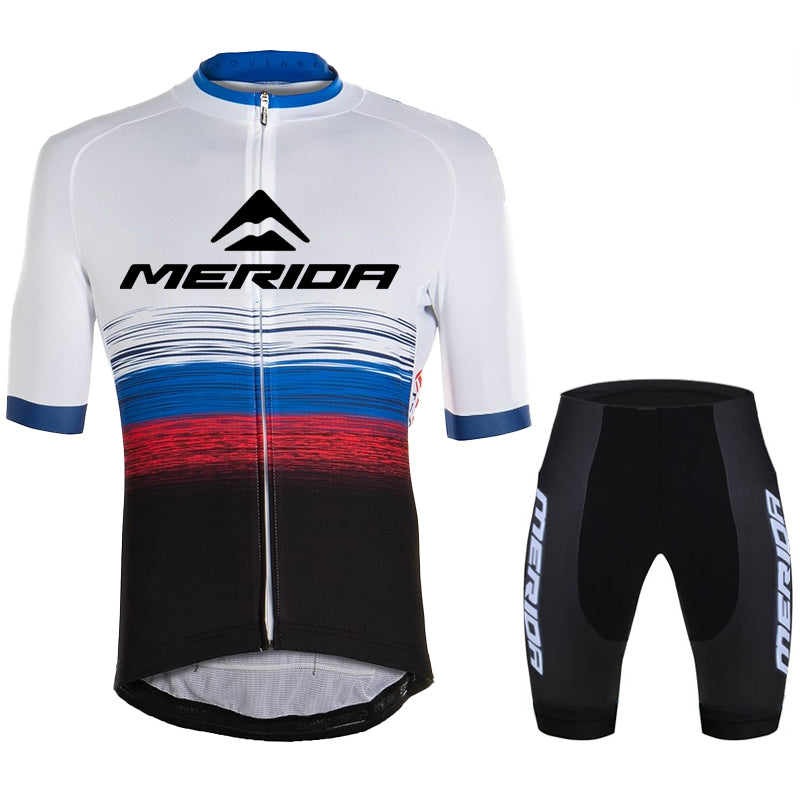 Men's Breathable Short Sleeve Cycling Jersey (Bib) Shorts Merida-875