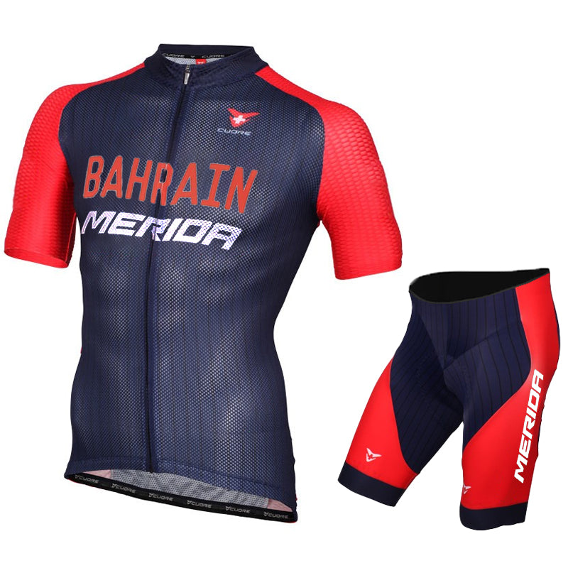 Men's Breathable Short Sleeve Cycling Jersey (Bib) Shorts Merida-876