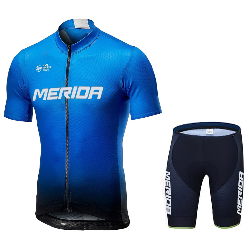 Men's Breathable Short Sleeve Cycling Jersey (Bib) Shorts Merida-877