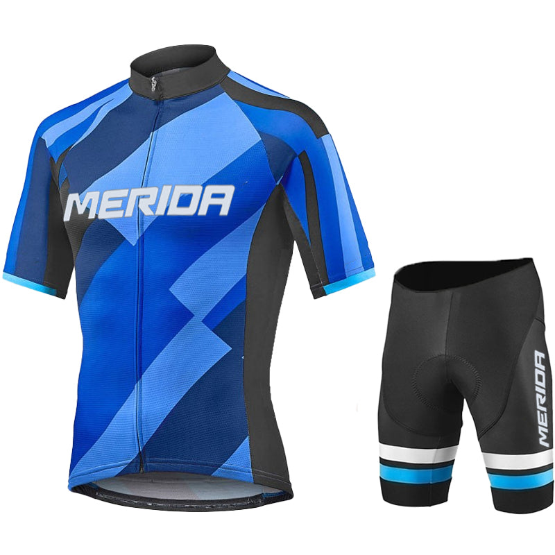 Men's Breathable Short Sleeve Cycling Jersey (Bib) Shorts Merida-881