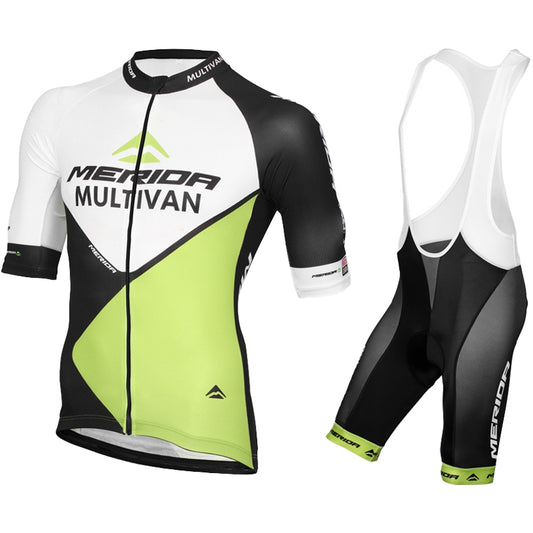 Men's Breathable Short Sleeve Cycling Jersey (Bib) Shorts Merida-882