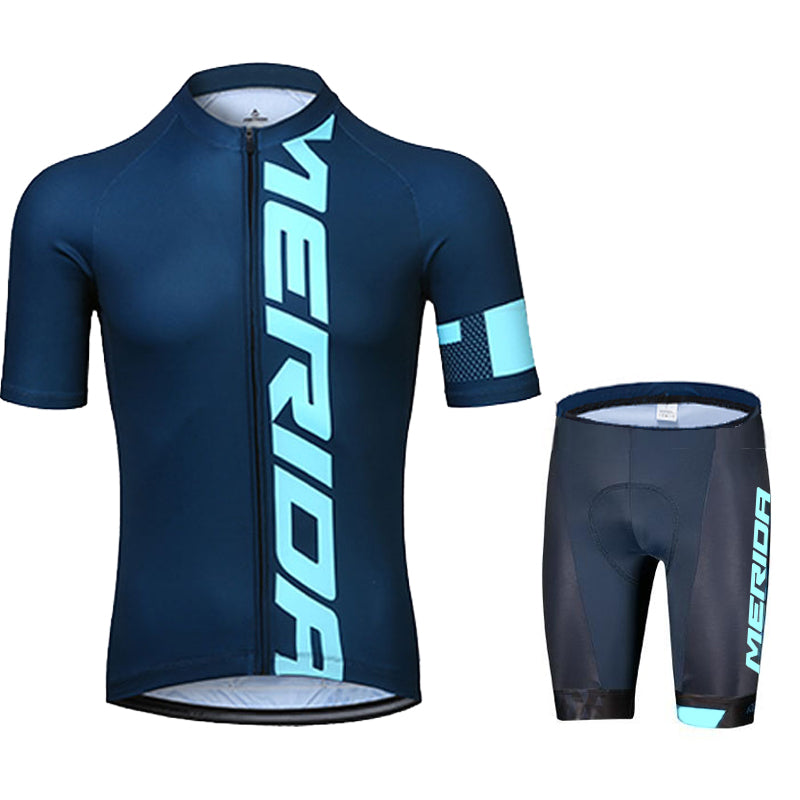 Men's Breathable Short Sleeve Cycling Jersey (Bib) Shorts Merida-884