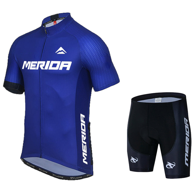 Men's Breathable Short Sleeve Cycling Jersey (Bib) Shorts Merida-897