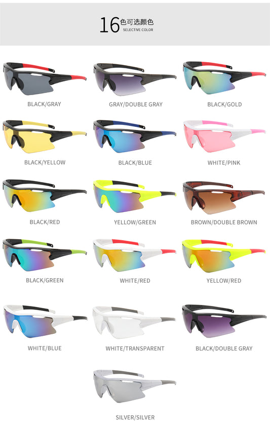XSY-8310 Cycling Glasses Sports Sunglasses, UV400 Protection Running Fishing Driving Baseball Glasses