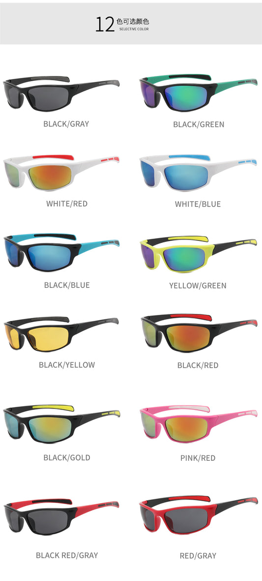 XSY-9937 Cycling Glasses Sports Sunglasses, UV400 Protection Running Fishing Driving Baseball Glasses