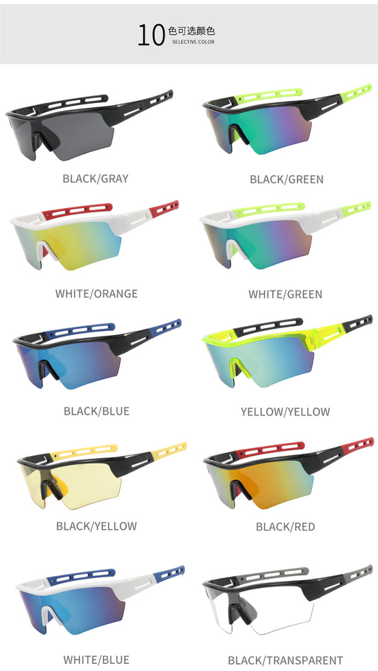 XSY-9332 Cycling Glasses Sports Sunglasses, UV400 Protection Running Fishing Driving Baseball Glasses