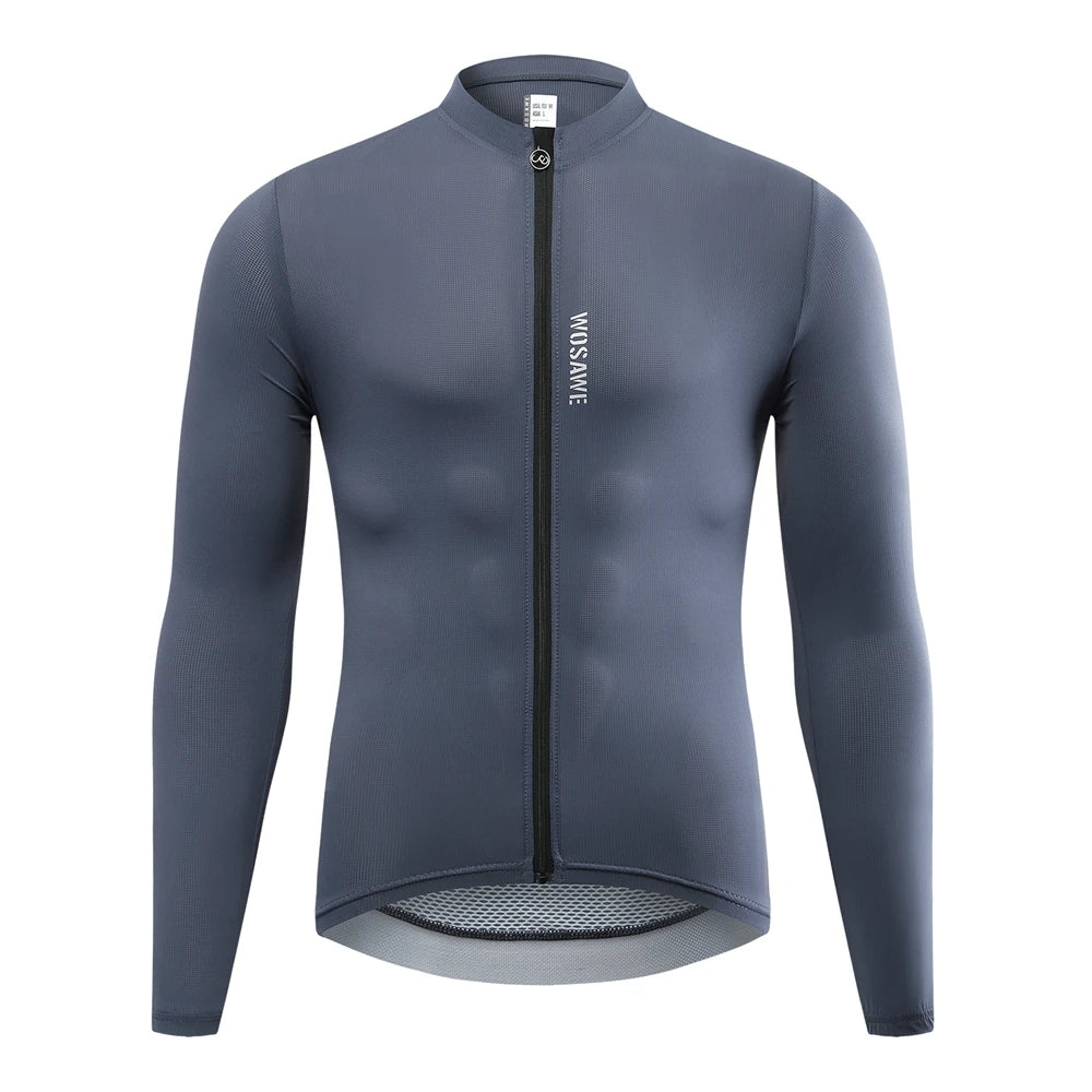 WOSAWE Autumn Cycling Jersey Long Sleeve MTB Bicycle Cycling Clothing Mountain Bike Sportswear Bicycle Clothes Quick Dry