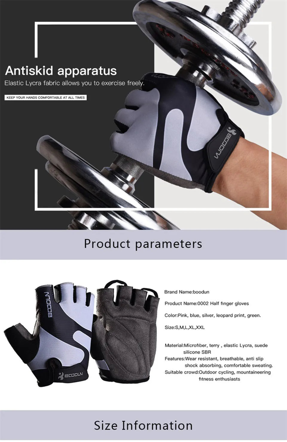 Stay Cool, Ride Fast: Top-notch Half Finger Cycling Gloves BOODUN 2160002