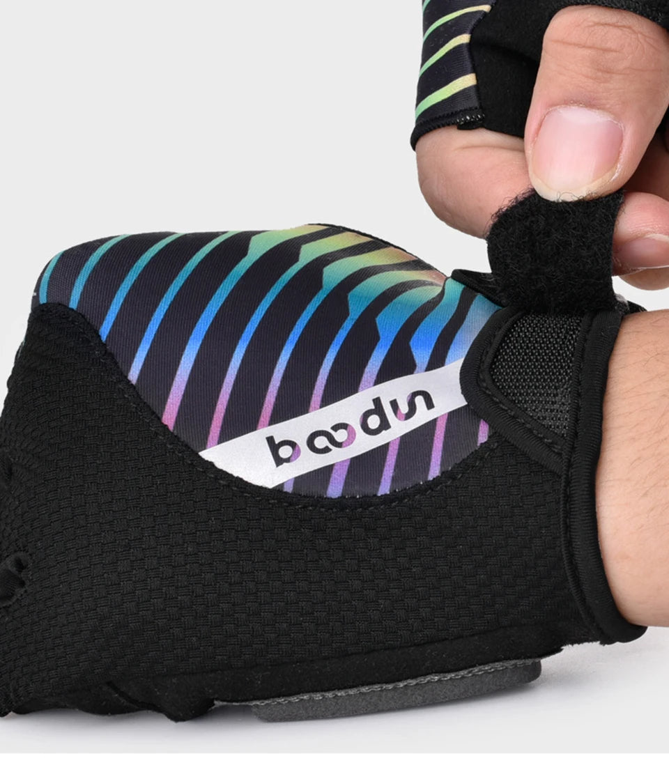 Gear Up for the Road: High-Quality Half Finger Cycling Gloves BOODUN 2111409