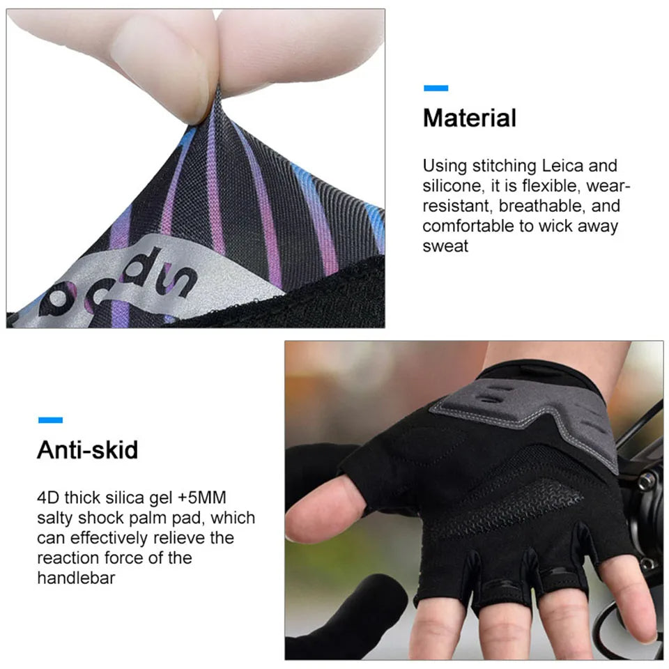 Gear Up for the Road: High-Quality Half Finger Cycling Gloves BOODUN 2111409