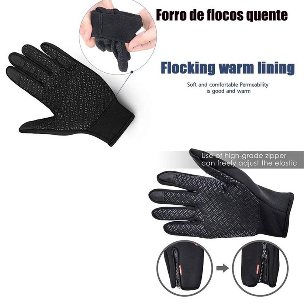 Women Men Windproof Gloves Waterproof Snowboard Ski Gloves Motorcycle Cycling Riding Winter Warm Non-Slip Touch Screen Glove