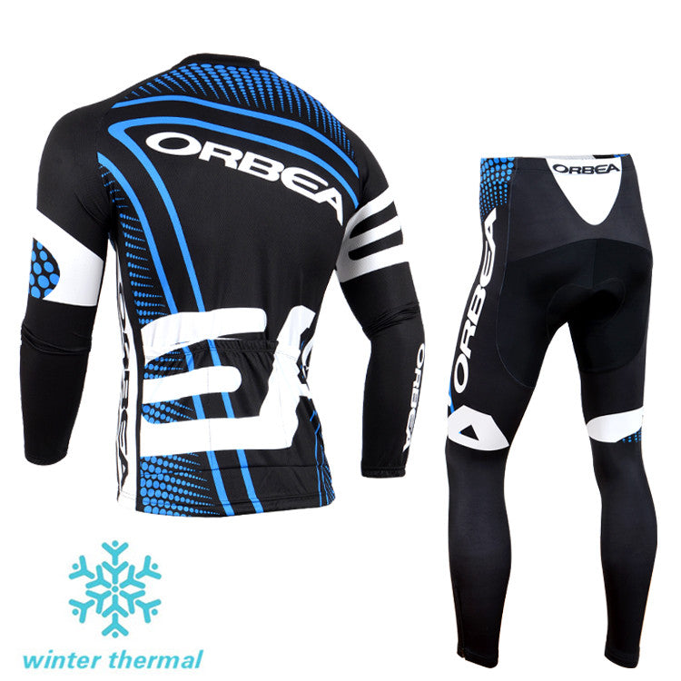 Winter Fleece Long Sleeve Cycling Jersey (Bib) Pants 099