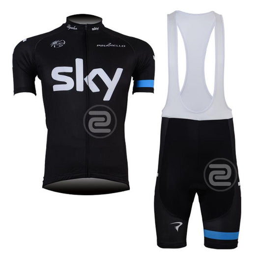 Men's Short Sleeve Cycling Jersey (Bib) Shorts SKY-001