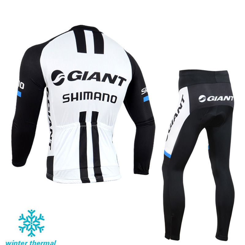 Winter Fleece Long Sleeve Cycling Jersey (Bib) Pants 124