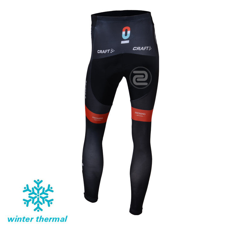 Winter Fleece Long Sleeve Cycling Jersey (Bib) Pants 027