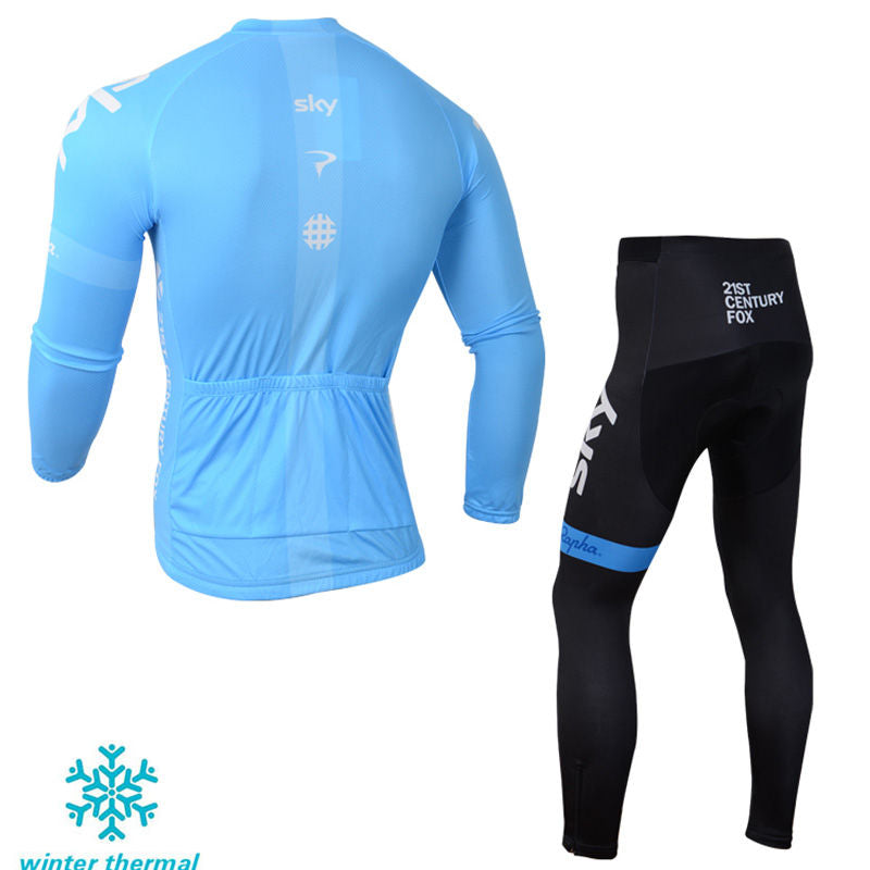 Winter Fleece Long Sleeve Cycling Jersey (Bib) Pants 132