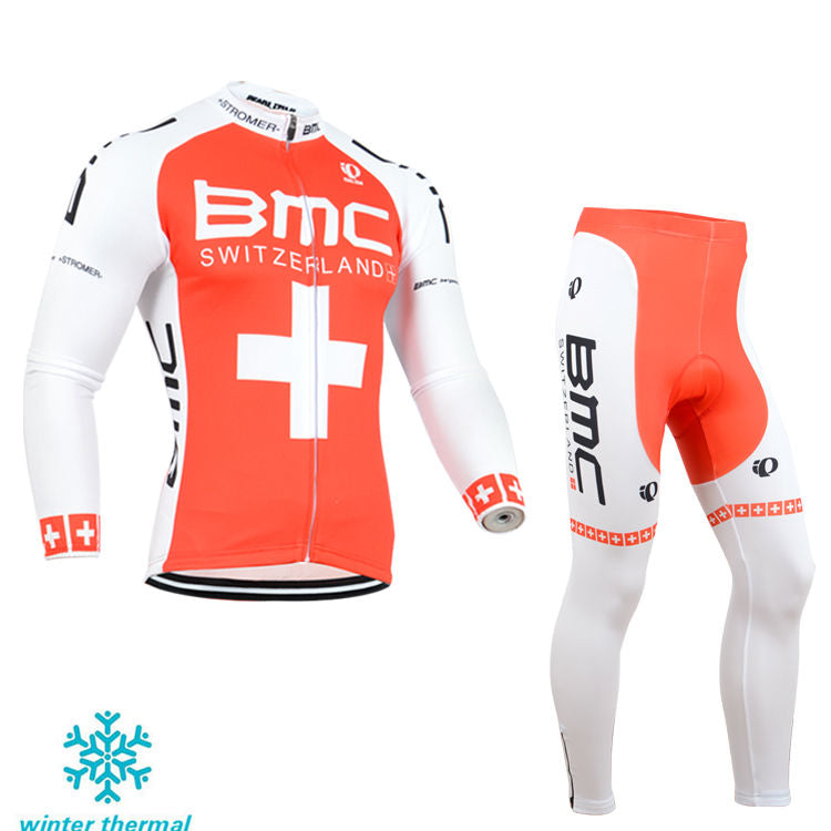 Winter Fleece Long Sleeve Cycling Jersey (Bib) Pants 122