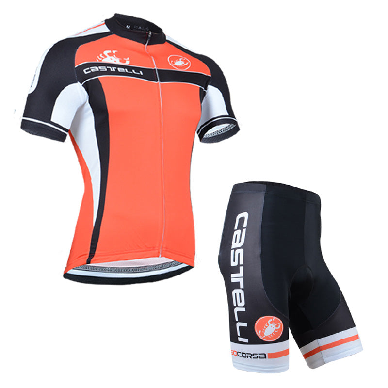 Men's Short Sleeve Cycling Jersey (Bib) Shorts Castelli 114