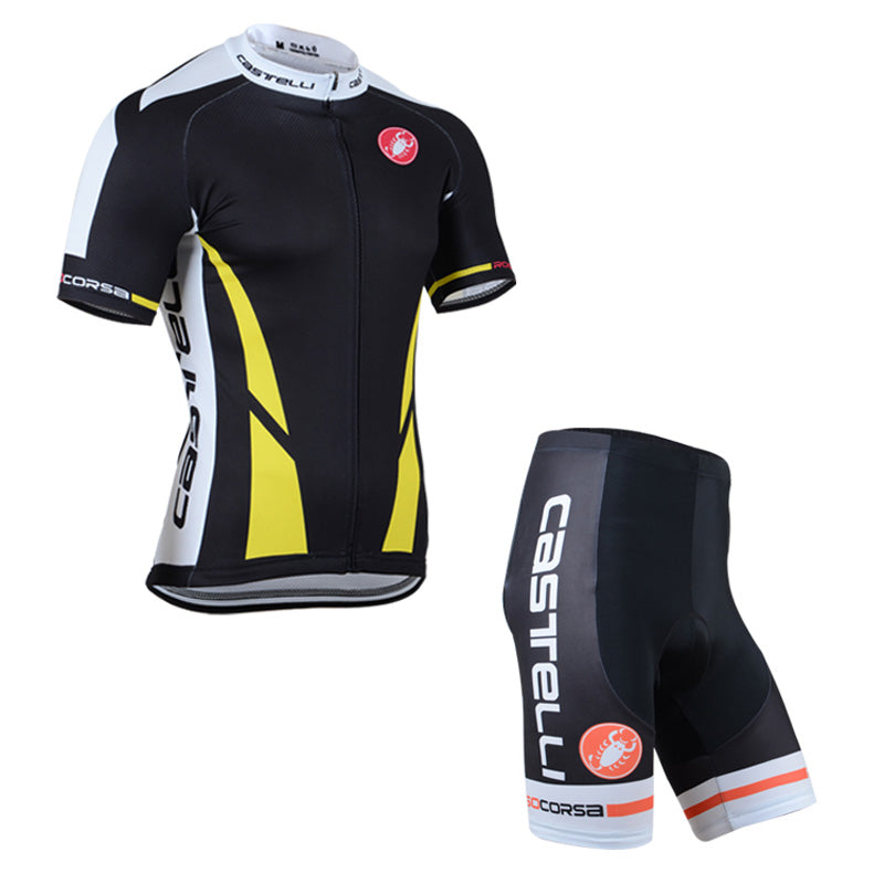Men's Short Sleeve Cycling Jersey (Bib) Shorts Castelli 102
