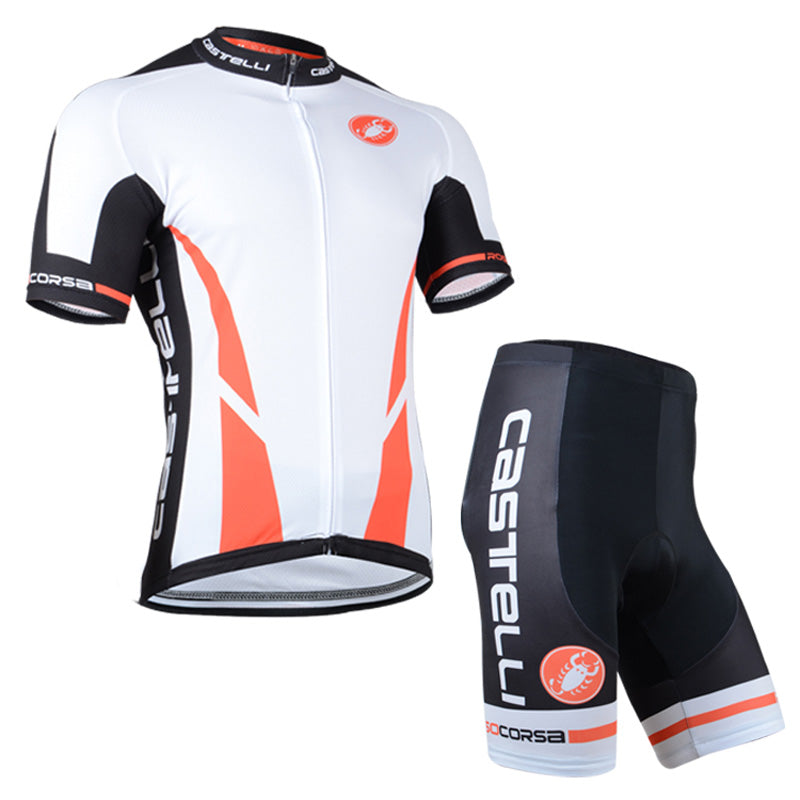 Men's Short Sleeve Cycling Jersey (Bib) Shorts Castelli 089